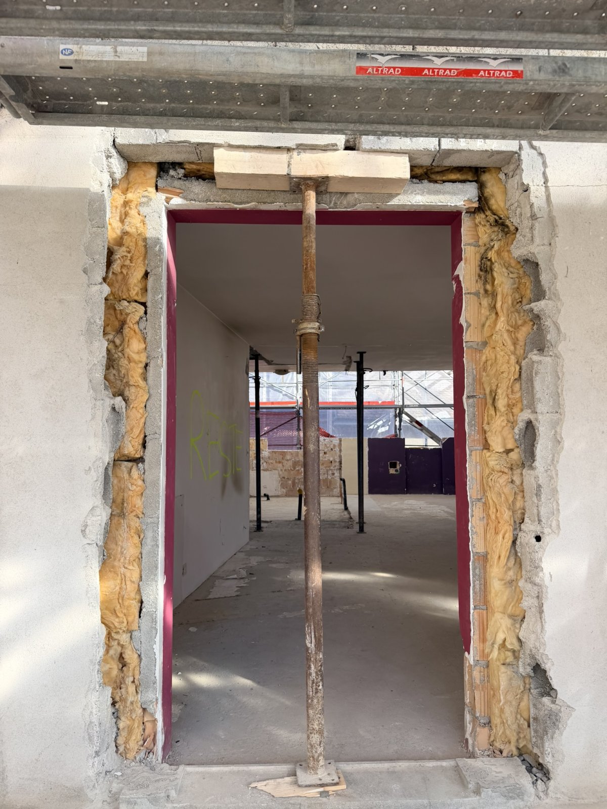 Création d’une ouverture lors de la transformation d’un bâtiment