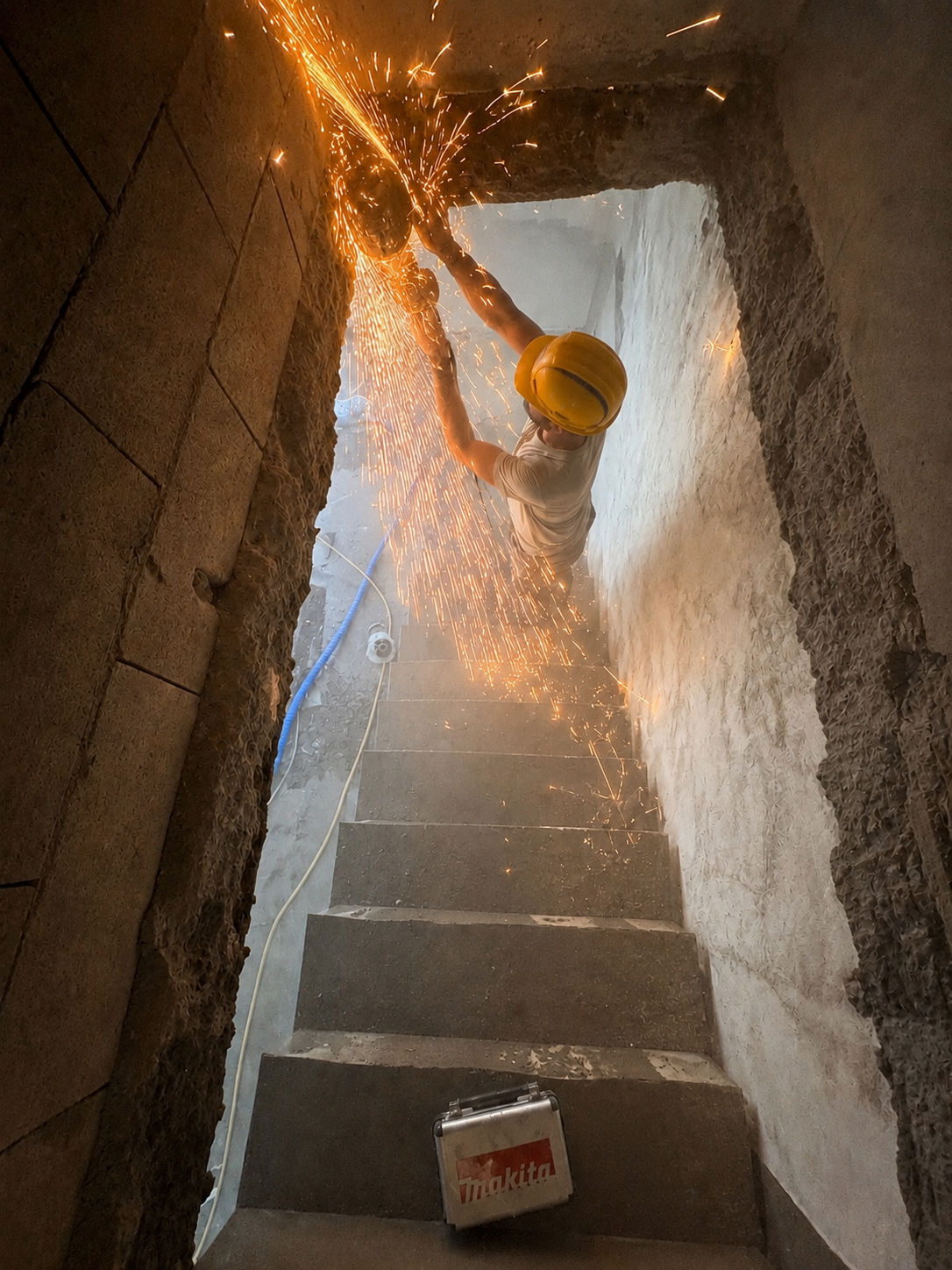 Escalier en béton réalisé par BatiGroupe