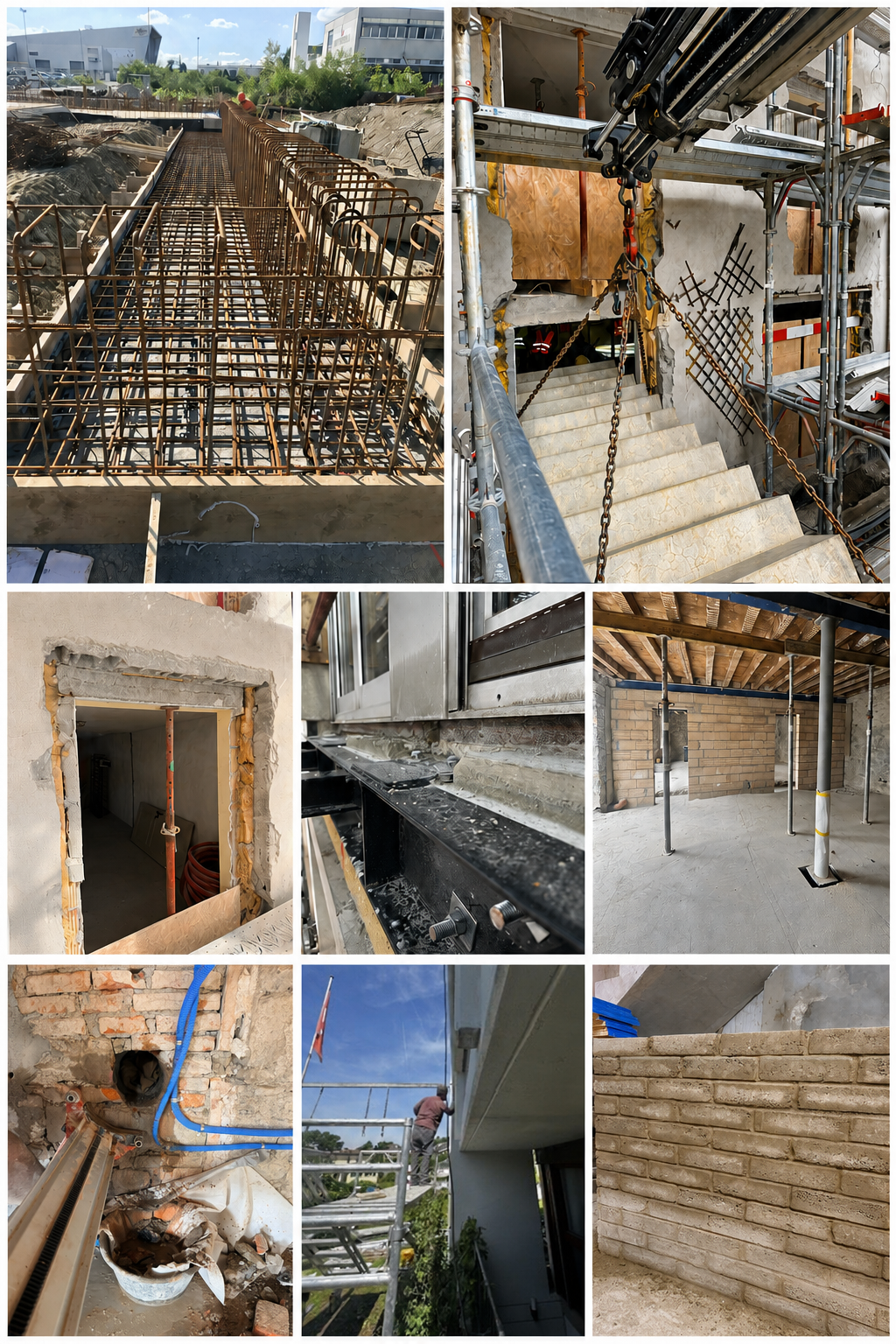 Montage de réalisations et chantiers de BatiGroupe